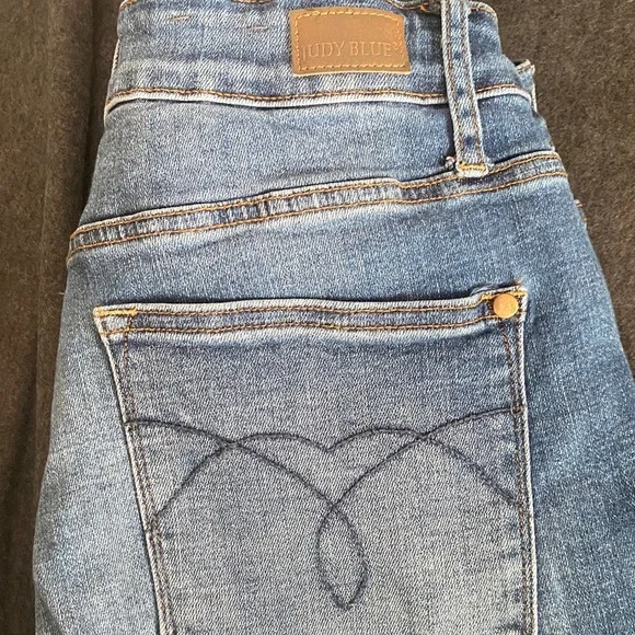 Judy Blue Women's Distressed Blue Skinny Jeans - Picture 3 of 9